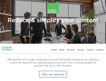 Tablet Screenshot of contentstrategyinc.com